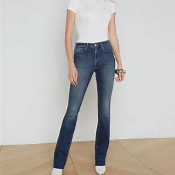 L'Agence Ruth Straight Leg Jean Size 27 Naples - Picture 1 of 13